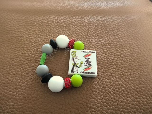Green Cup Charm Grace's bead Shop