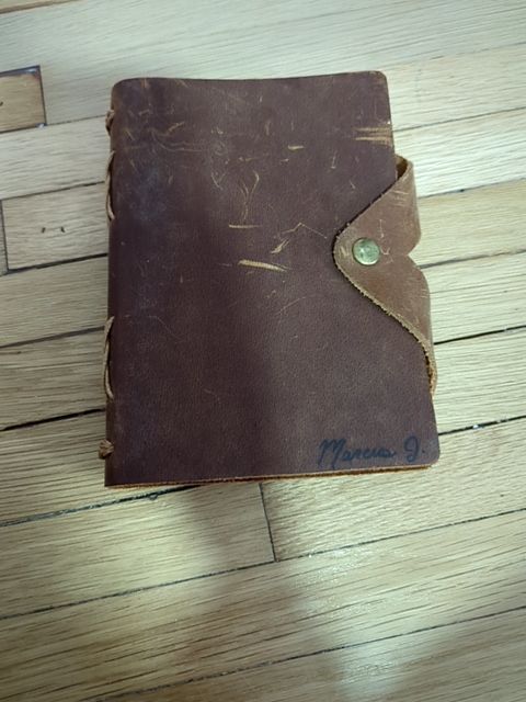 Leather bound journal