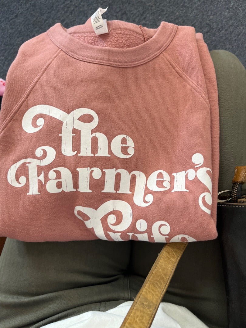 Pink Bella canvas Sweatshirt, S
