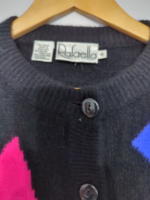 Vintage Clothing 80s Angora lambs wool blend sweater, S