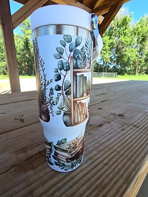 Tumbler Plants/books, 30 oz