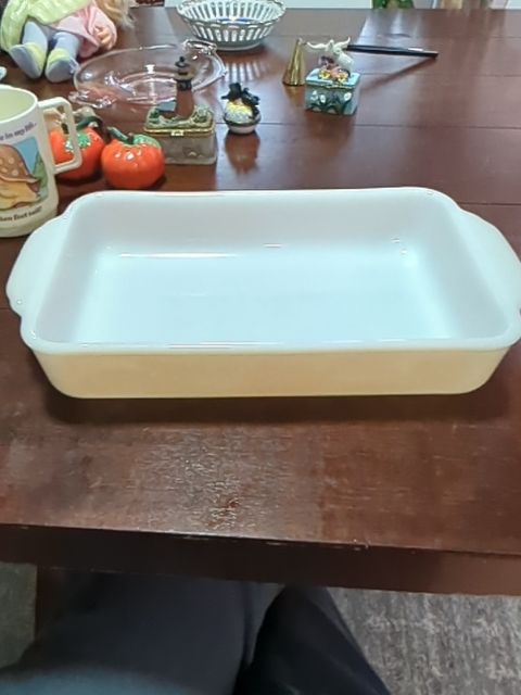 Fire king dish, Found & Formed