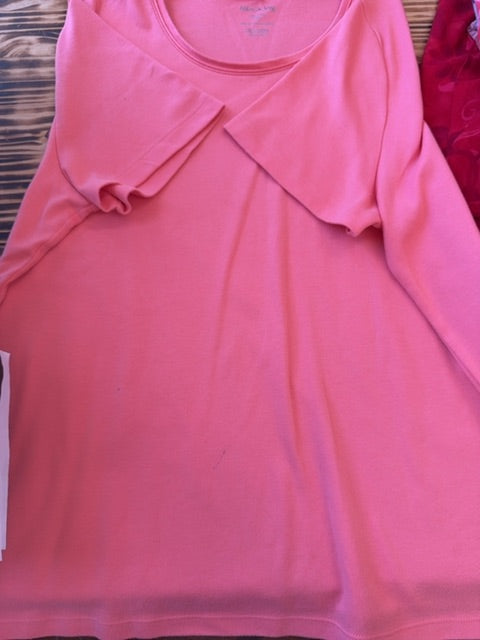 Pink White stag blouse, XXL