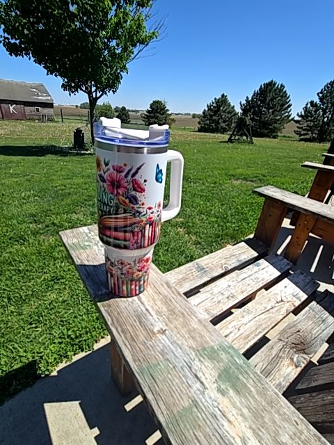Tumbler READINGS IA MY THERAPY, 40 oz