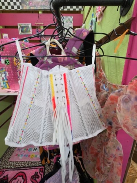 Upcycle/handmade Upcycled, 3xl,White multi, Pixie’s Bizarre Bizaar