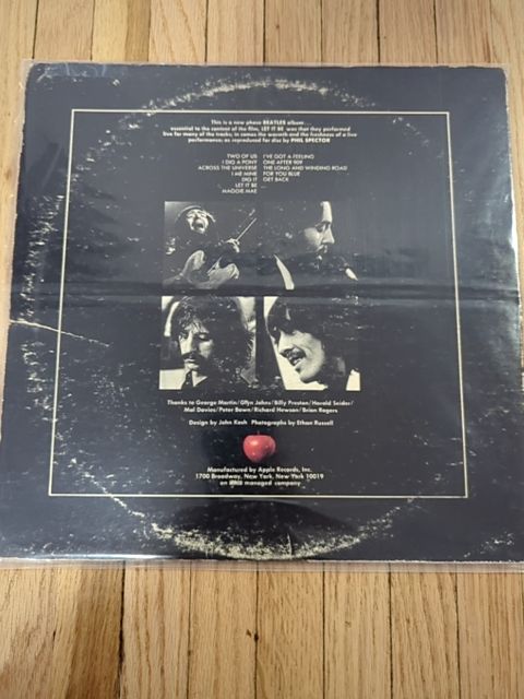 Vinyl Beatles let it be