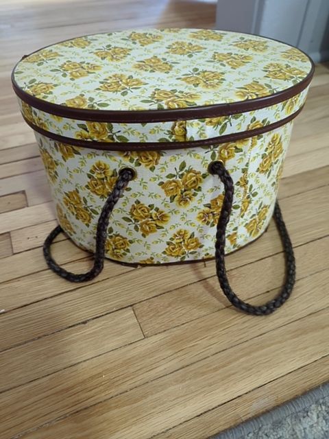 Vintage Floral Basket
