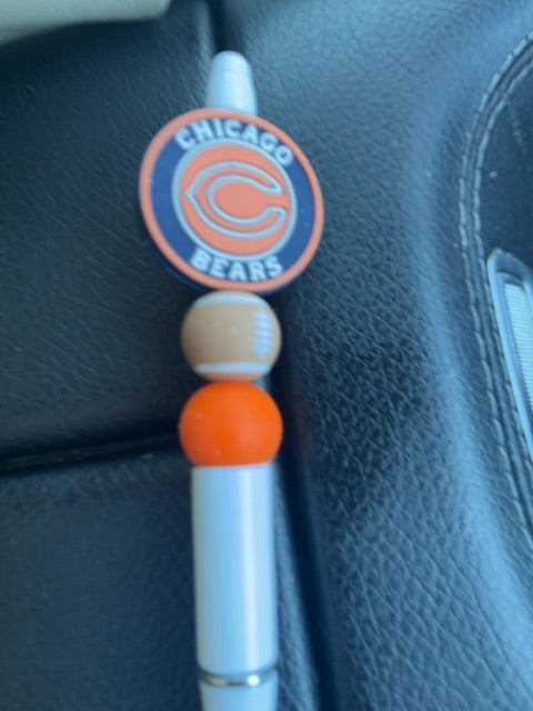 White Sports Pens Grace's bead Shop