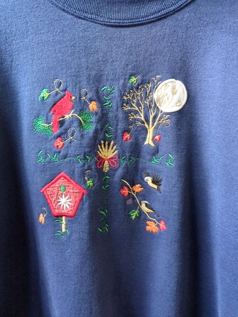 Vintage Clothing Grandma Sweater, XL