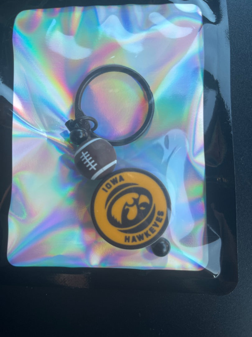 Black Small Keychain Grace's bead Shop