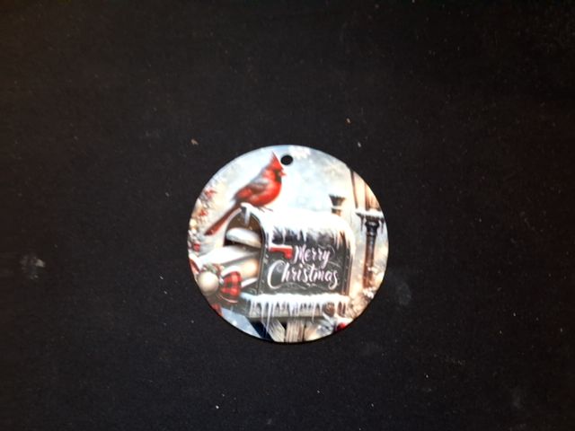 Red Christmas ornament Cardinal (3), 3"