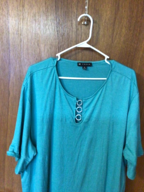Green N Touch Blouse flowers, 2XL