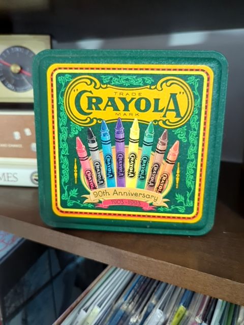 Crayola tin