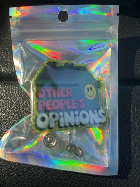 Clear Badge Reel No Beads Grace's bead Shop