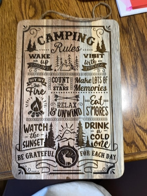 Camping rules