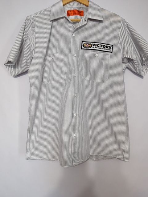 Vintage Clothing Victory motorcycles button-up, M