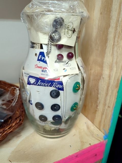 Vintage Button Jar