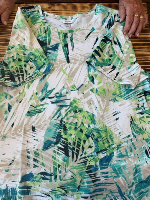 Multi CJ banks Blouse, 1X
