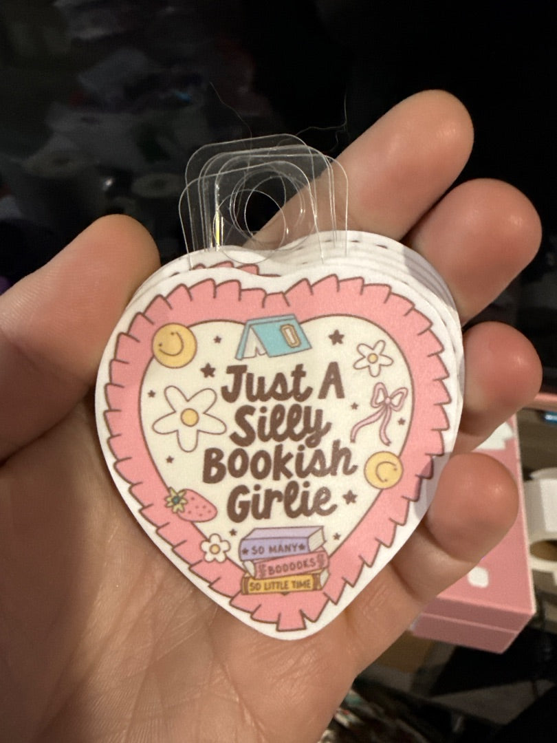 Silly Bookish Girly Sticker