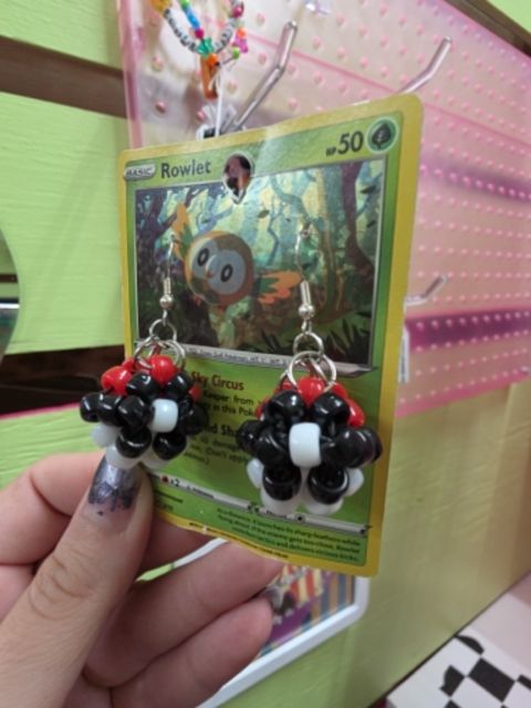 Handmade Pokeball earrings