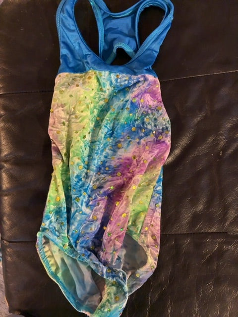 Multi colored Balera Girl’s leotard, Medium child