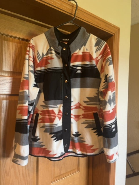 Black Aztec Blue B Jecket, Medium