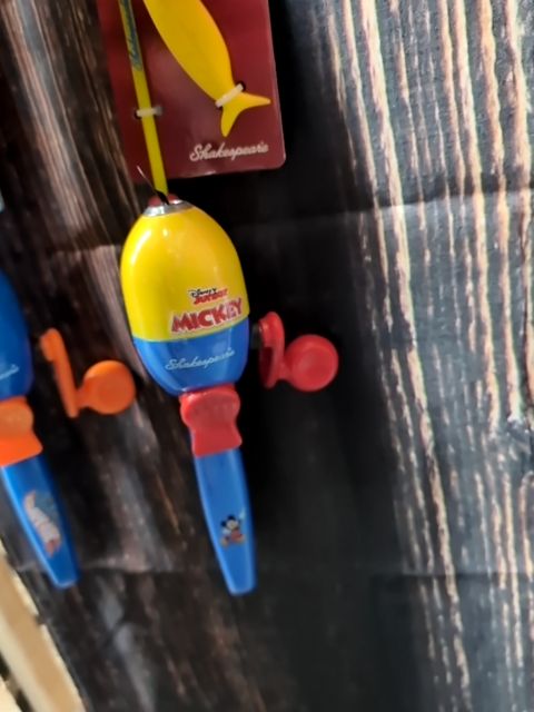 Kids pole Mickey Mouse