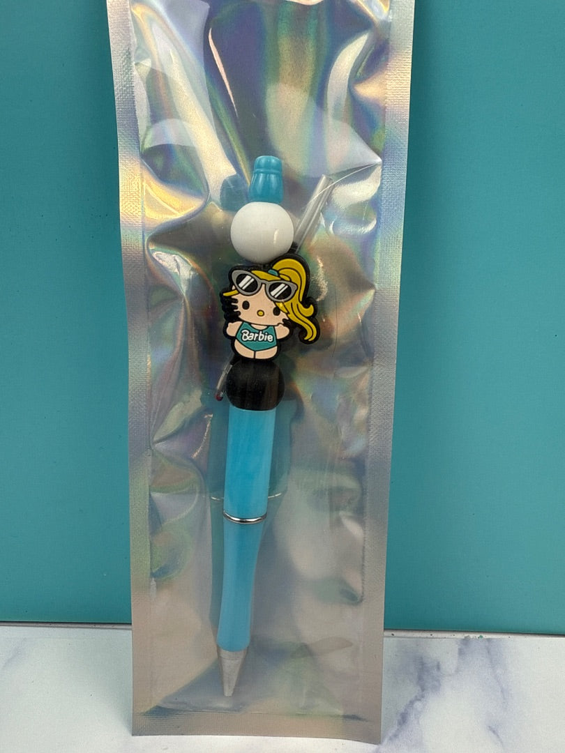 Hello Barbie Beaded Pen