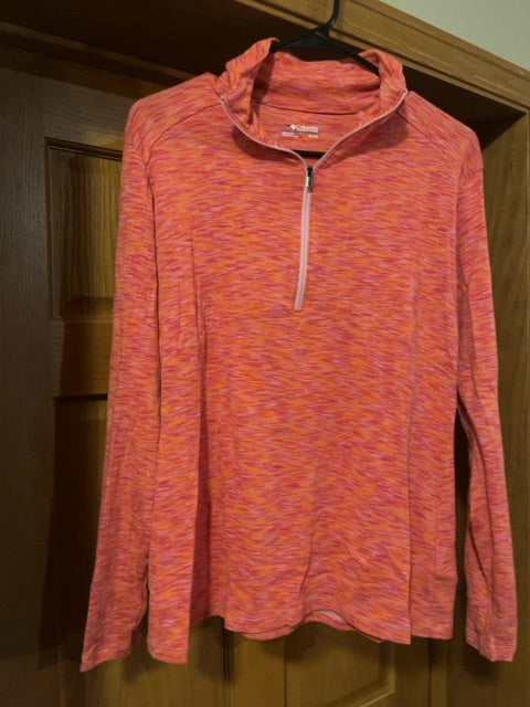 Pink Columbia Half Zip, XL