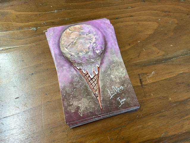 Postcard Ice cream Cone, 4x6