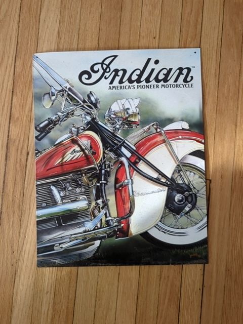 Indian motorcycle sign