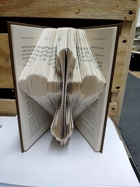 Hand Folded Book Cross