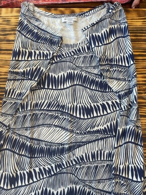 Navy:White Liz claiborne Blouse, 1X