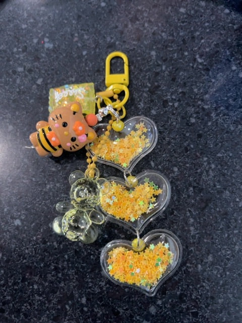 Yellow Bag charm Grace's bead Shop