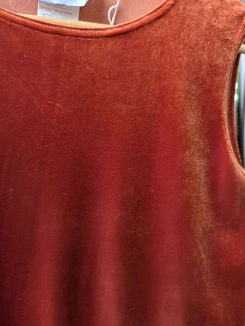 Vintage Clothing Velvet Tank, S