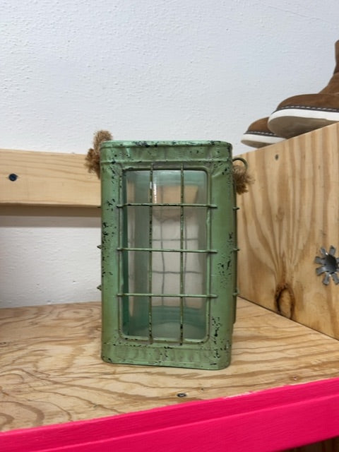 Teal candle holder Lollie's Closet (FALL)