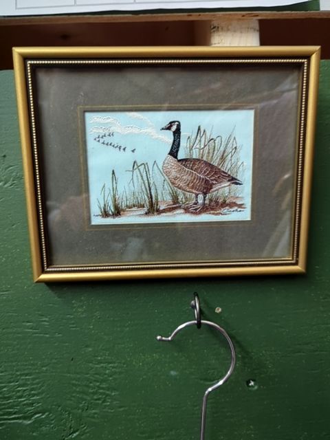 Hand Stitched Silk Goose