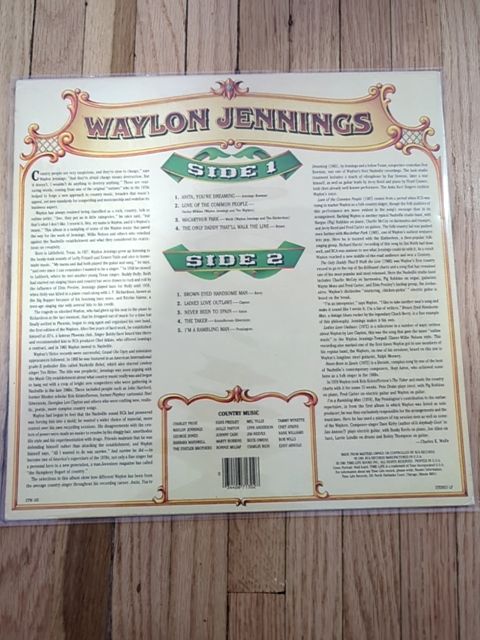 Vinyl Country music Waylon Jennings vinyl