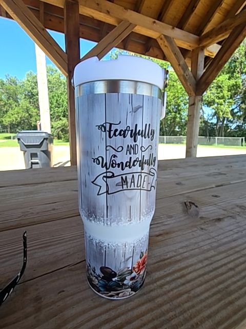 Tumbler Fearfully & winderfully made, 30 oz