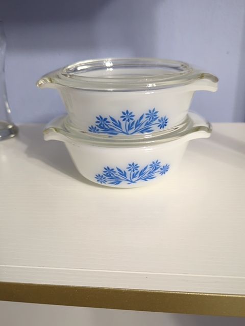 Fire King dish with lid