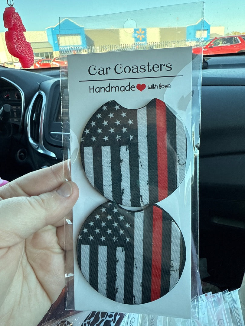 Firefighter Car Coasters, Car Coaster