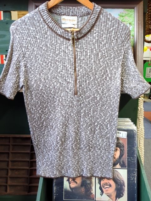 Vintage Clothing Brown Knit Top, S