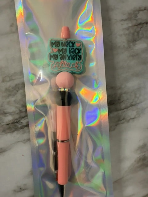 Anxiety Attack Beaded Pen