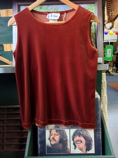 Vintage Clothing Velvet Tank, S
