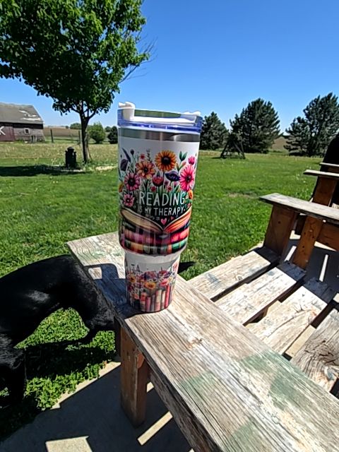 Tumbler READINGS IA MY THERAPY, 40 oz