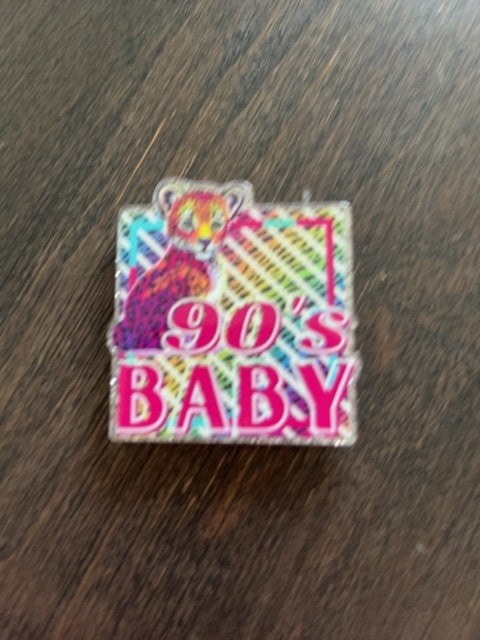 Silver Acrylic Charm Magnets Grace's bead Shop