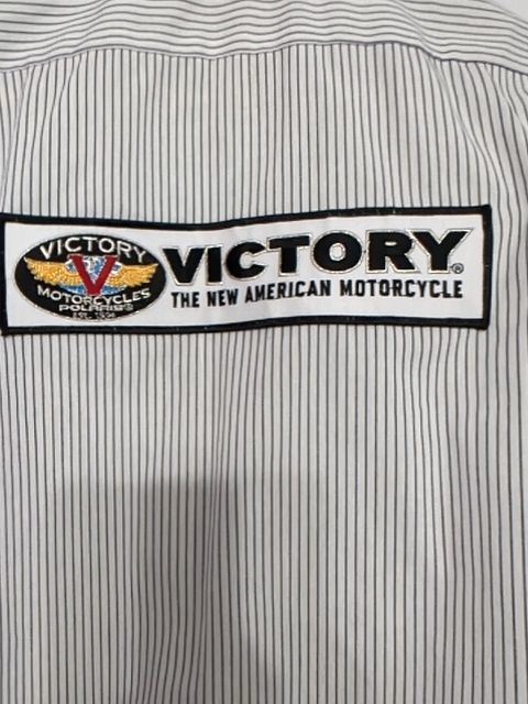 Vintage Clothing Victory motorcycles button-up, M