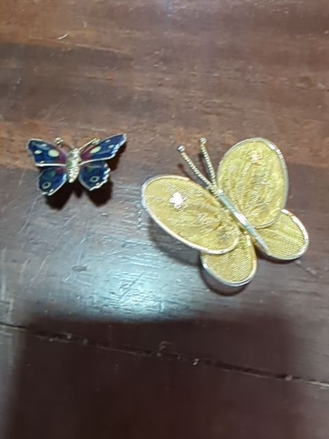 Butterfly pin, Found & Formed