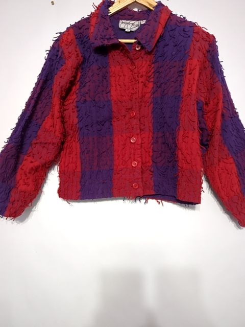 Vintage Clothing Red and Purple Jacket, S