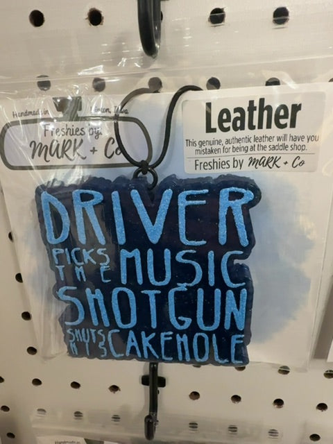 Driver Music Leather Freshie